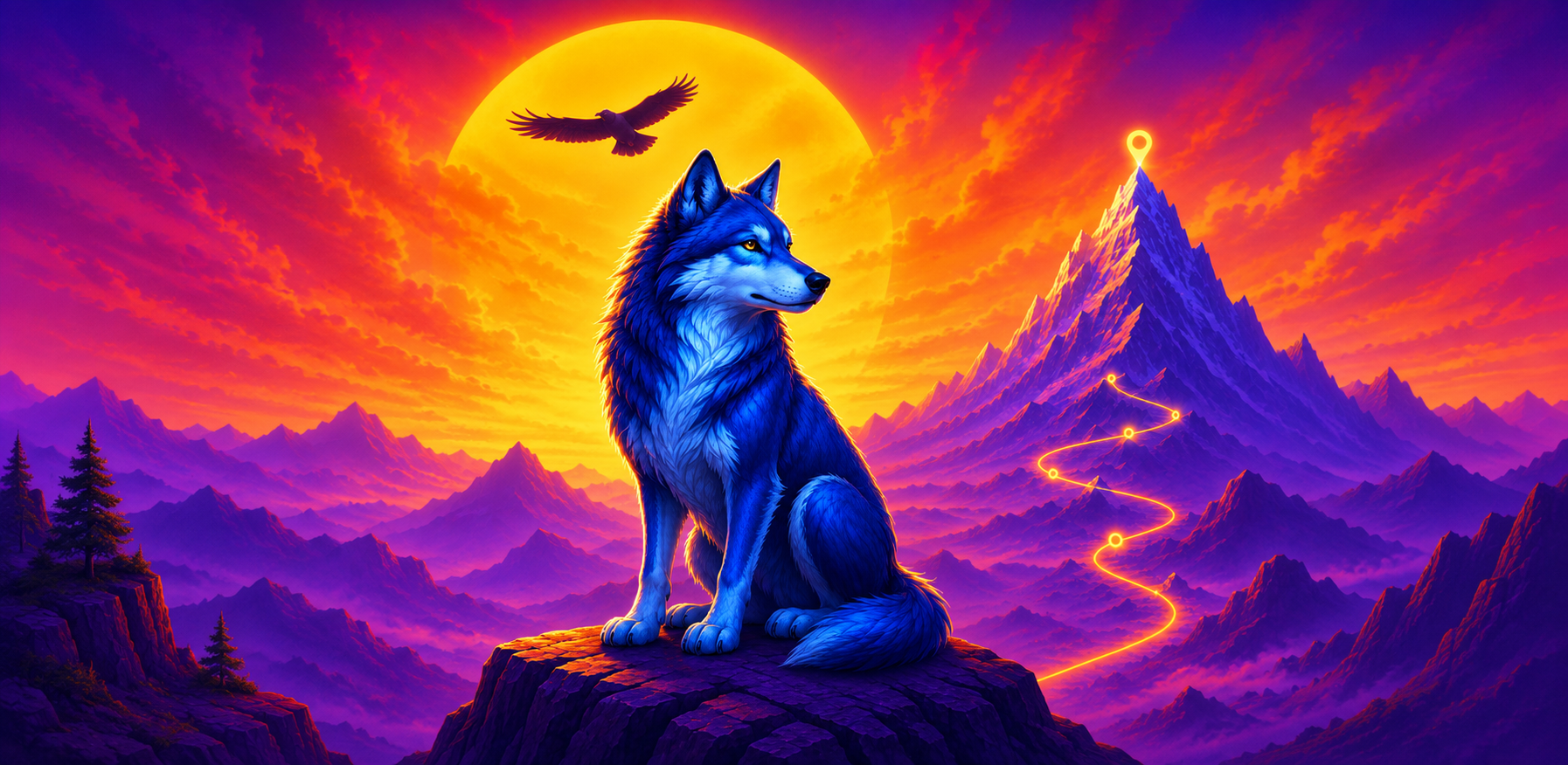 A Woolf Worth Above game banner showing natural landscape destinations