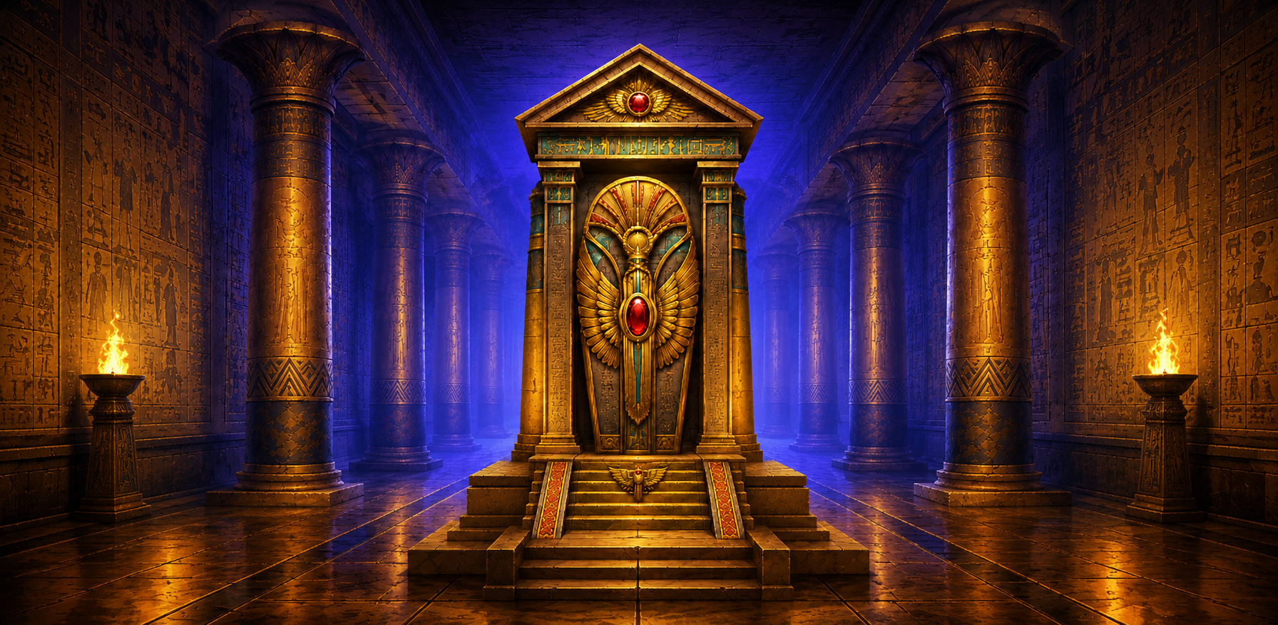 Buried Legacy Tomb Atlas game banner showing ancient Egyptian tomb exploration