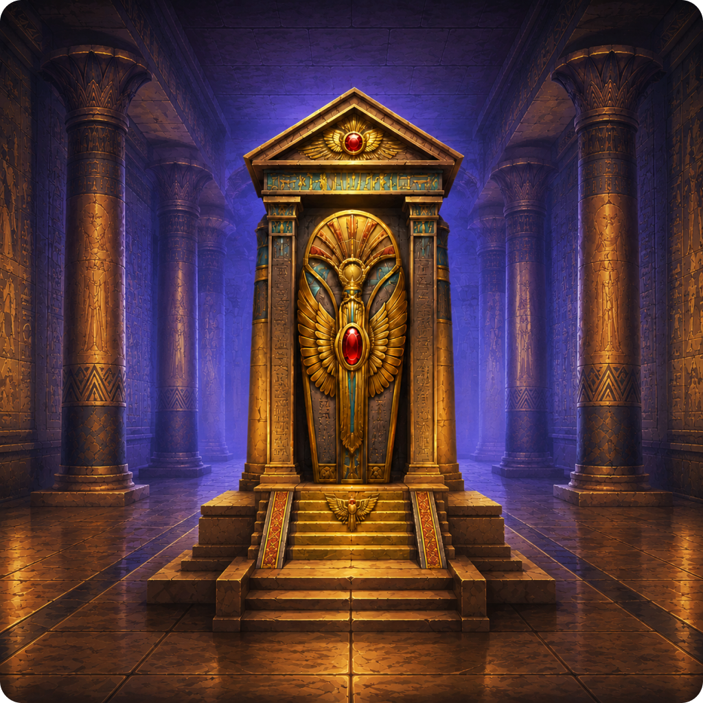 Buried Legacy Tomb Secrets game banner showing ancient tomb atmosphere