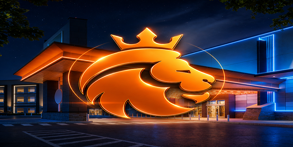 First Nine Casino Arrival game banner showing resort evening atmosphere