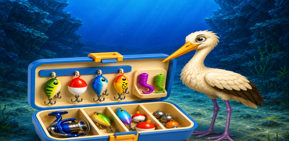Lagoon Fishin Splash game banner showing fishing destinations map