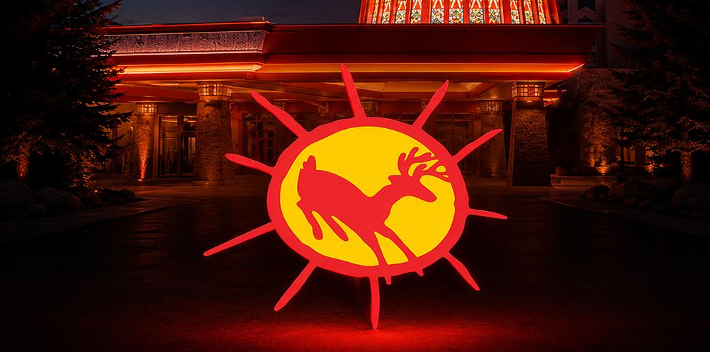 Rama Resort Casino Guest app banner showing resort features on iOS