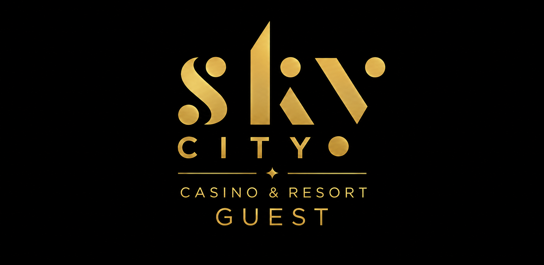 Sky City Casino & Resort Guest game banner showing dark luxury resort interface