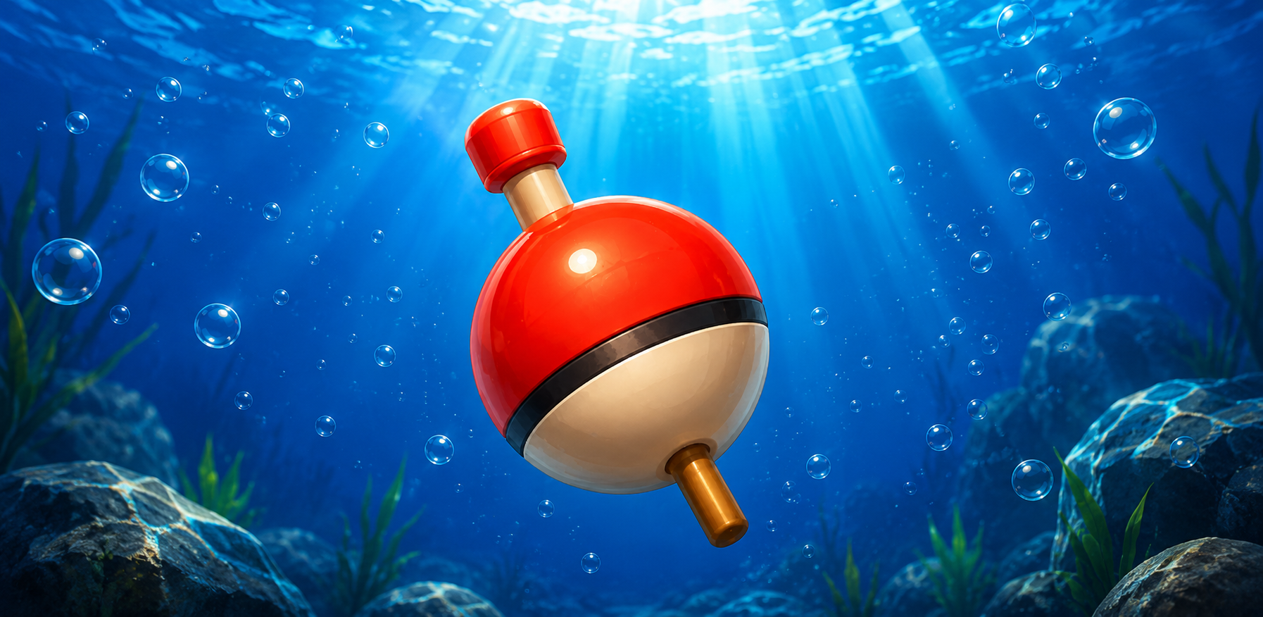 Splash WaterBass Journey game banner showing colorful fishing scenes