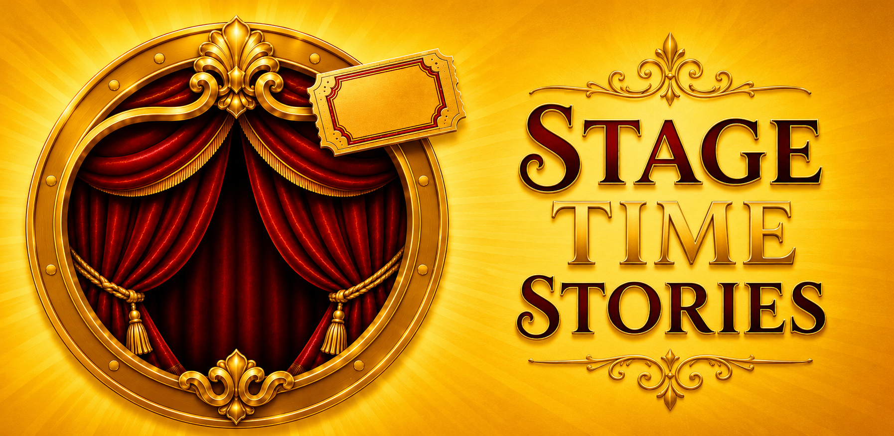Stage Time Stories game banner showing theater interiors