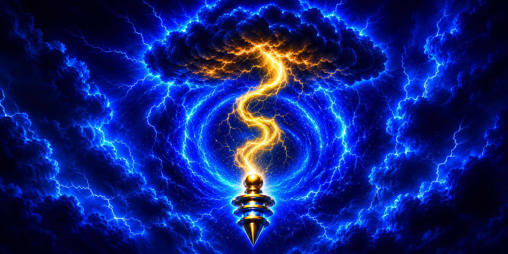 Strikees Lightning Scout game banner showing electric storm theme