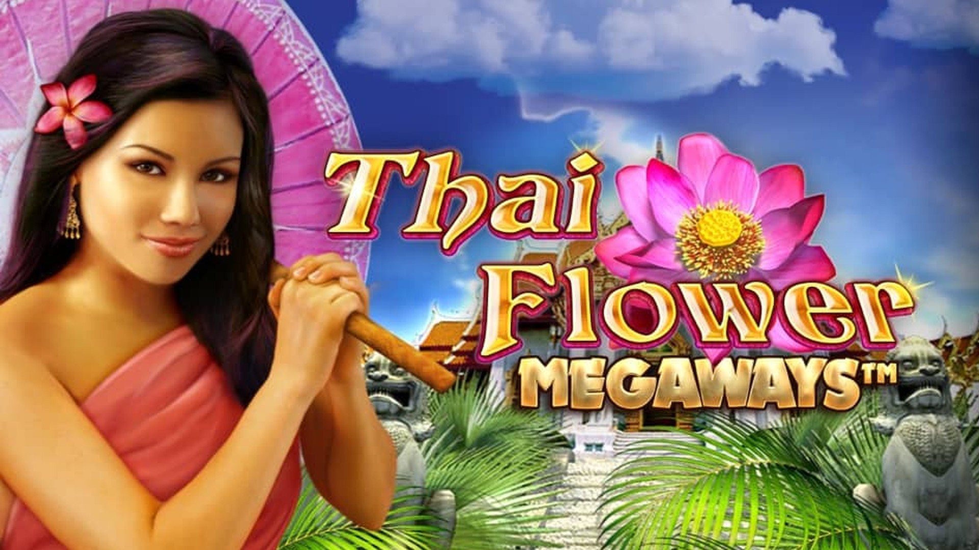 Thai Flower arcade game banner showing floral gameplay interface